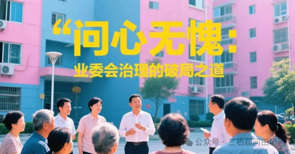 【业委会】小区江湖里，业委会靠什么守住良心？“问心无愧”是唯一的答案 业委会-第1张