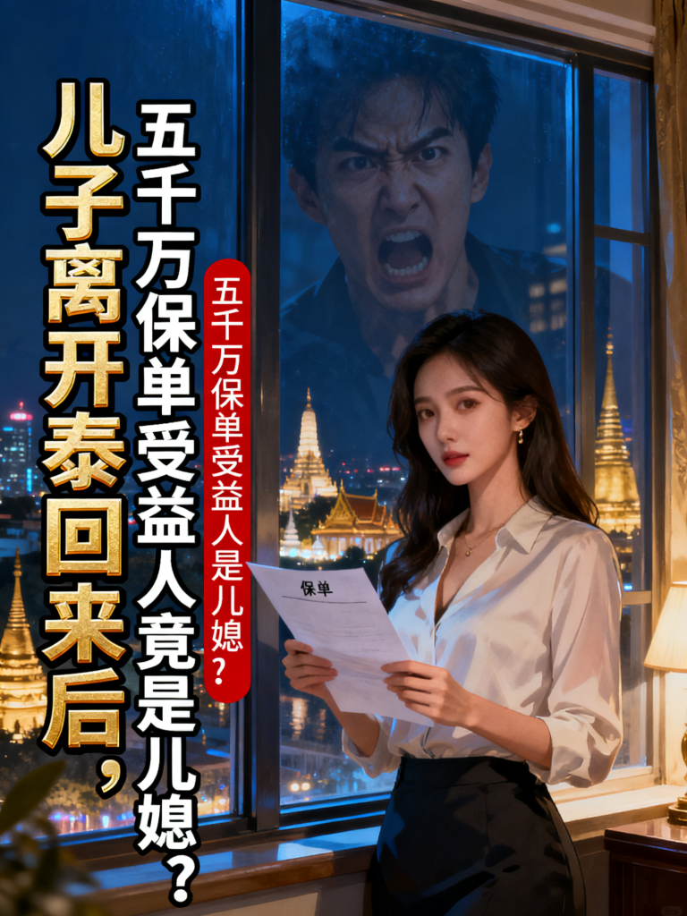 【保险小说】预告《儿子离开泰国回来后，五千万保单受益人竟是儿媳？！》长篇介绍 保险-第1张